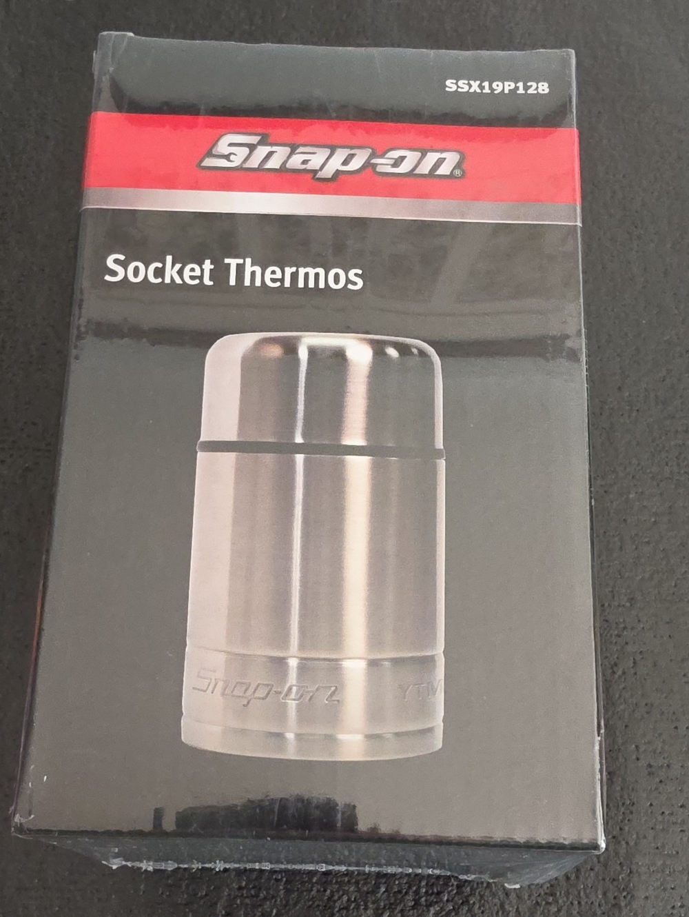 Snap-on Socket Thermos - Silver Finish